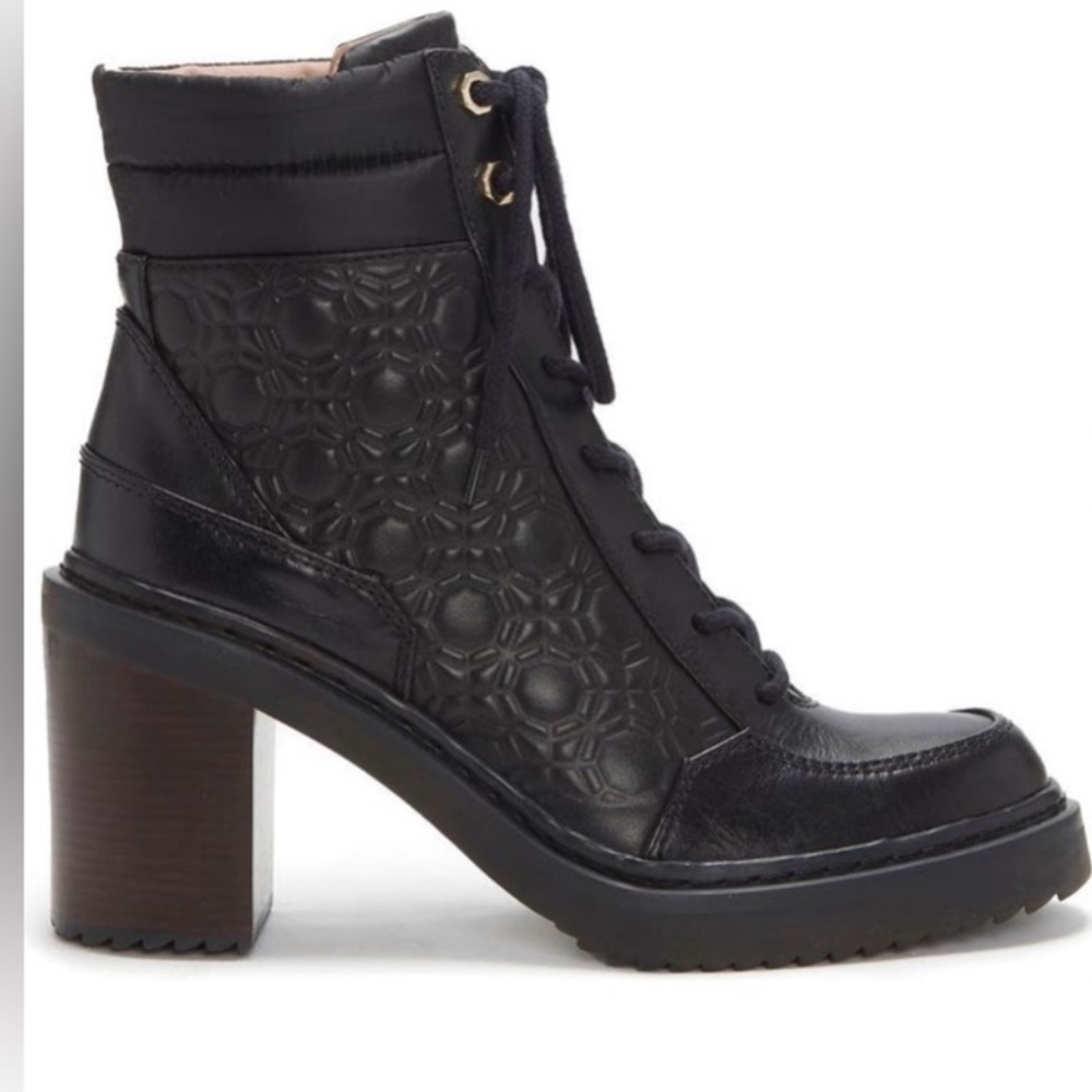 🖤LOUISE ET CIE Black Leather Vampa Lace-Up Boot 🖤